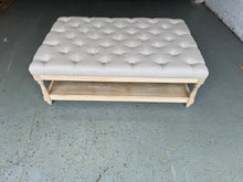 Load image into Gallery viewer, CLOVER
Rectangular Coffee Table with Shelf- Stone Linen Quality Furniture Clearance Ltd
