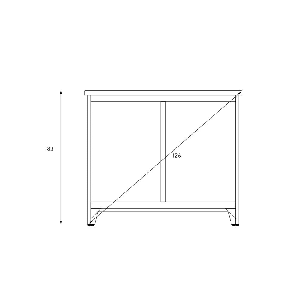 Chester Dove Grey Small Sideboard Quality Furniture Clearance Ltd