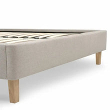 Load image into Gallery viewer, CHURCHILL
Natural Tweed Super King Upholstered Bed Quality Furniture Clearance Ltd
