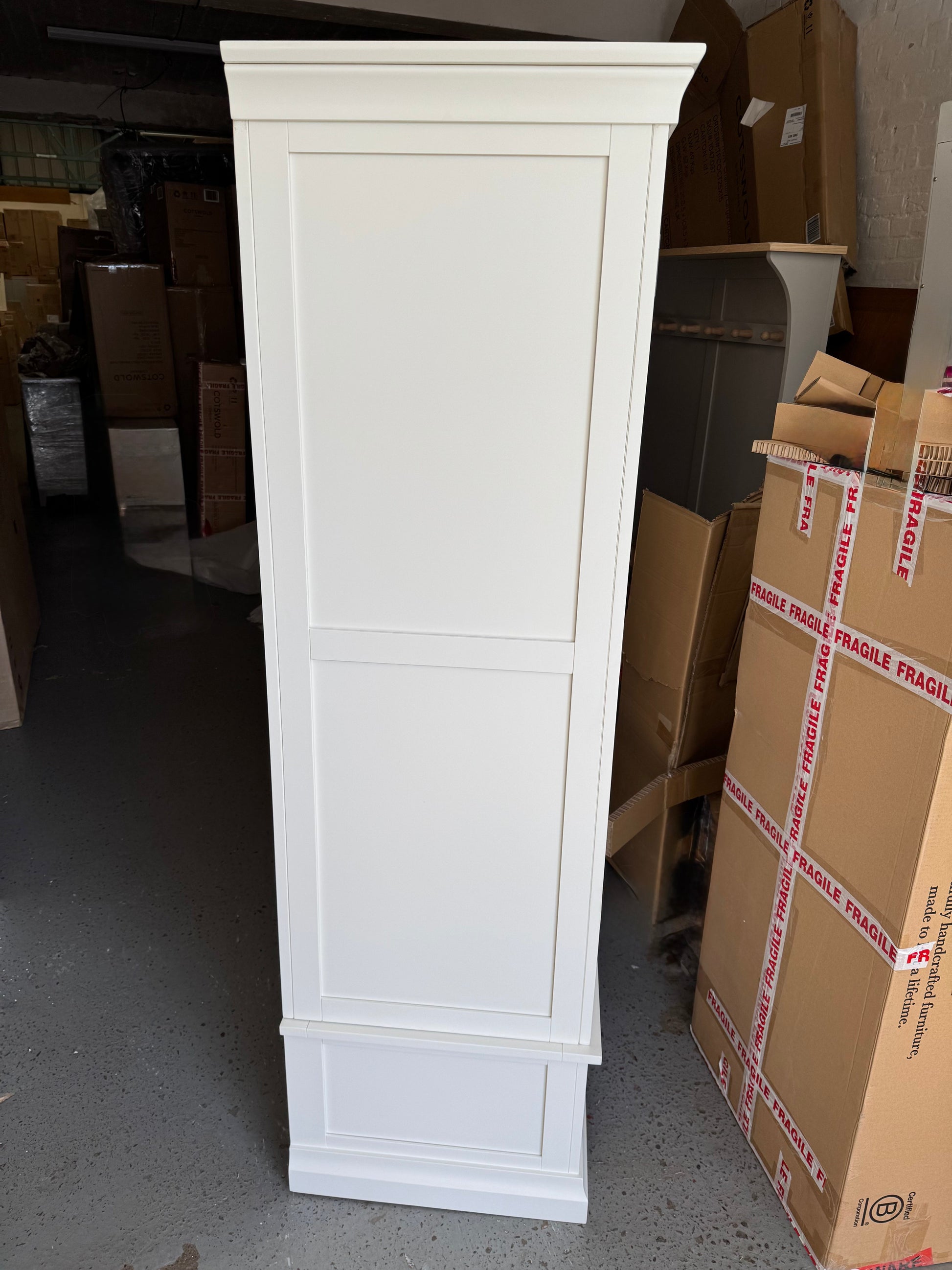 Chantilly warm white double wardrobe. furniture delivered