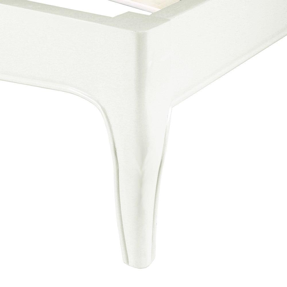 CHANTILLY WARM WHITE 6ft Superking size Rattan Bed Quality Furniture Clearance Ltd