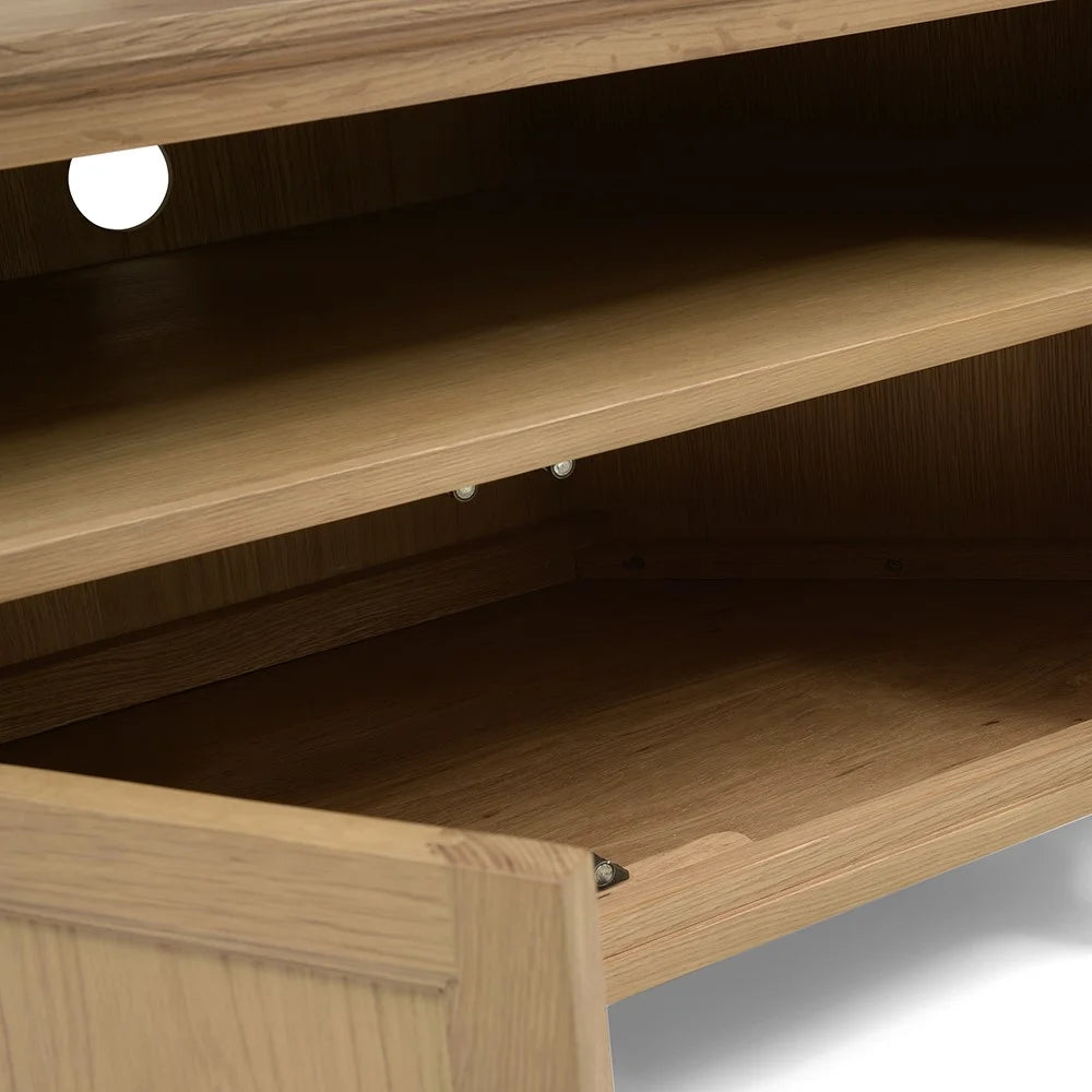 ELKSTONE MELLOW OAK
Large Corner TV Stand Quality Furniture Clearance Ltd