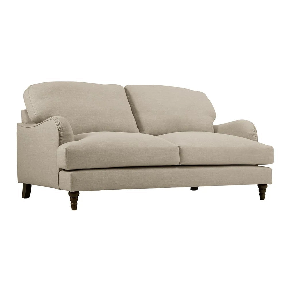 Burton - 3 Seater - Natural - House Linen Mix Quality Furniture Clearance Ltd