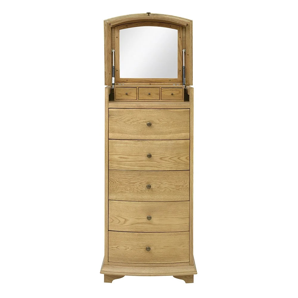 WINCHCOMBE OILED OAK
Vanity Tall Boy Quality Furniture Clearance Ltd
