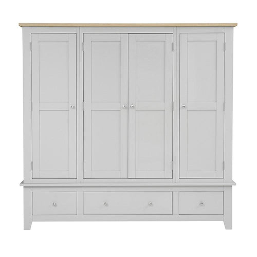 CHESTER DOVE GREY
Four Door Wardrobe Quality Furniture Clearance Ltd
