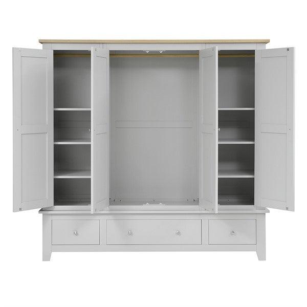 CHESTER DOVE GREY
Four Door Wardrobe Quality Furniture Clearance Ltd