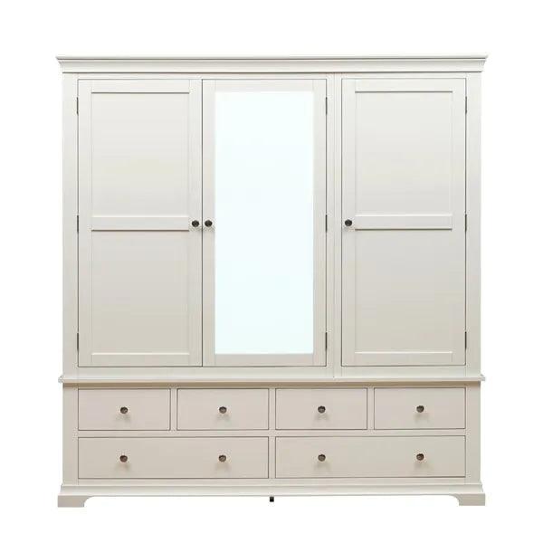 CHANTILLY WARM WHITE
Grand Triple Wardrobe Quality Furniture Clearance Ltd