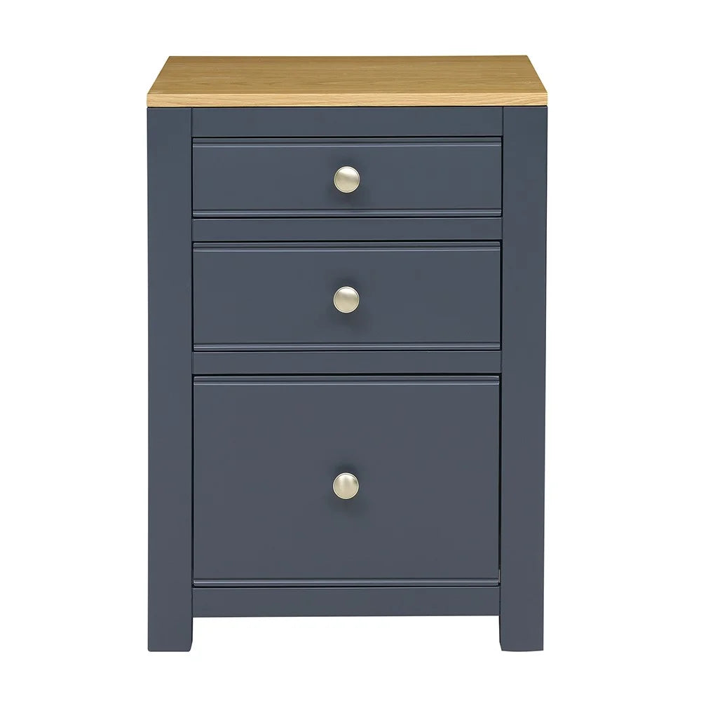 CHALFORD INKY BLUE
3 Drawer Filing Cabinet Quality Furniture Clearance Ltd