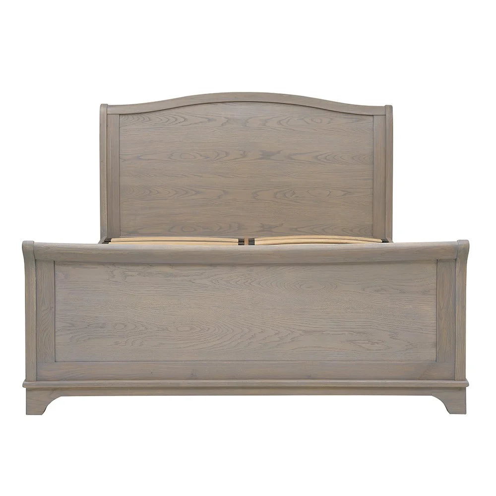 WINCHCOMBE SMOKED OAK Double Sleigh Bed Quality Furniture Clearance Ltd