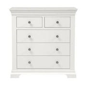 CHANTILLY WARM WHITE
2 Over 3 Drawer Chest Quality Furniture Clearance Ltd