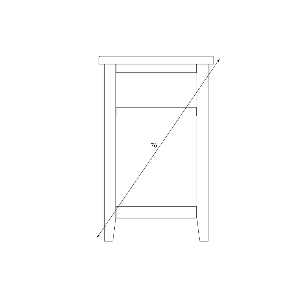CHESTER CLASSIC CREAM
1 Drawer Bedside Table Quality Furniture Clearance Ltd