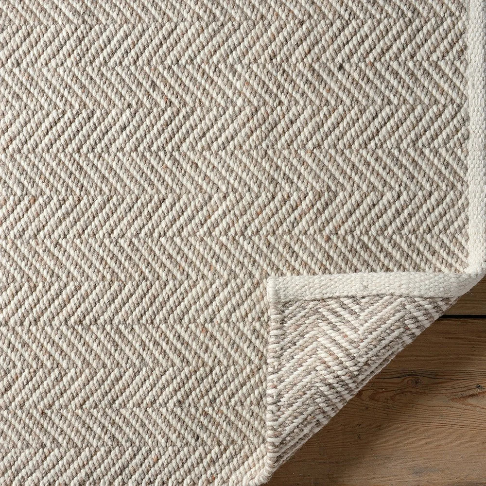 Milton Herringbone Rug Natural 200x300cm Quality Furniture Clearance Ltd