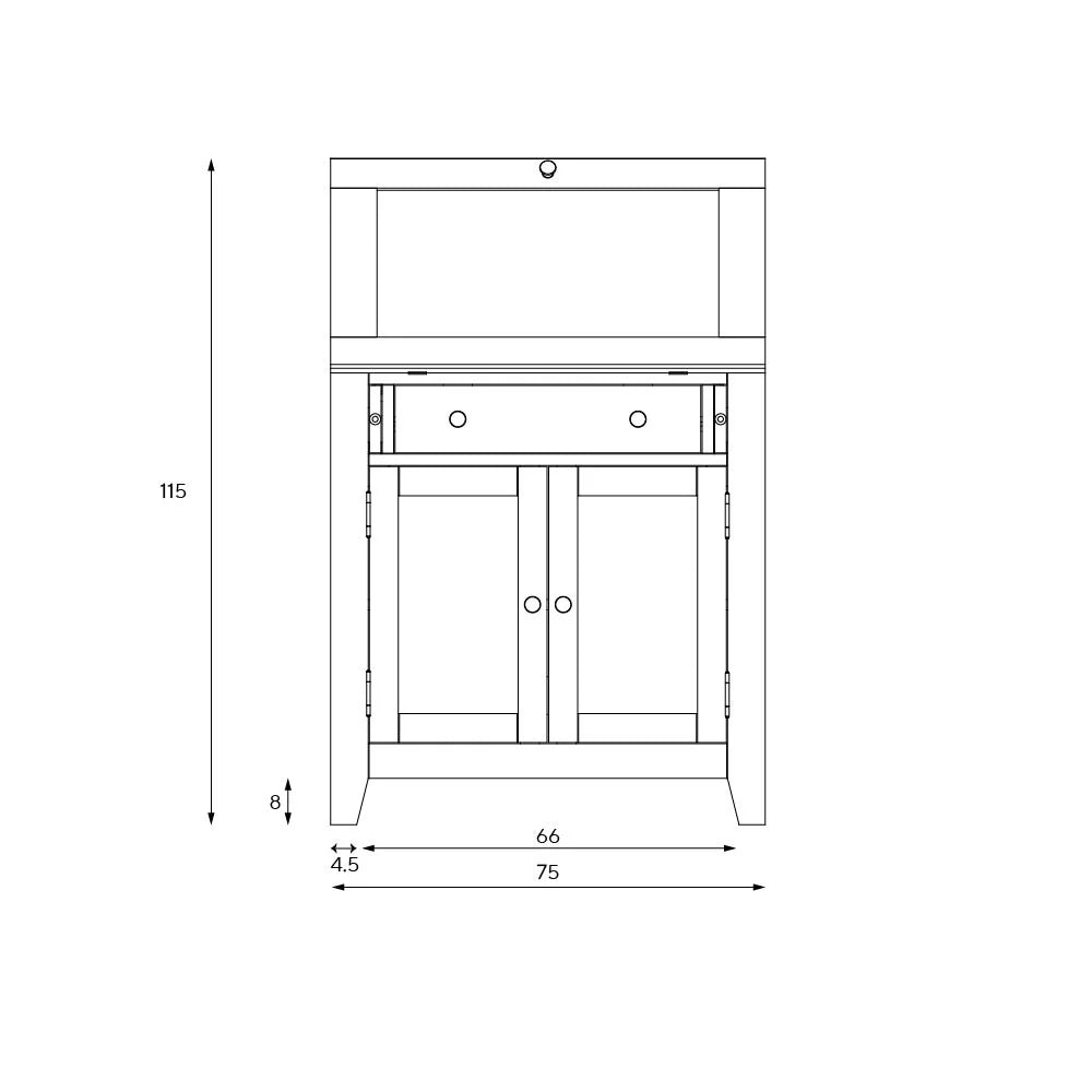 CHESTER DOVE GREY Writing Bureau Quality Furniture Clearance Ltd