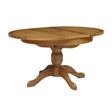 OAKLAND RUSTIC OAK 4-6 Seater Round Extending Table Quality Furniture Clearance Ltd