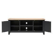 CHESTER CHARCOAL Large TV Stand up to 60" Quality Furniture Clearance Ltd