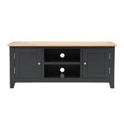 CHESTER CHARCOAL Large TV Stand up to 60" Quality Furniture Clearance Ltd