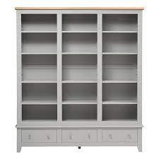 CHESTER DOVE GREY Grand Bookcase Quality Furniture Clearance Ltd