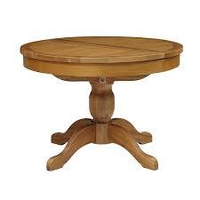 OAKLAND RUSTIC OAK 4-6 Seater Round Extending Table Quality Furniture Clearance Ltd