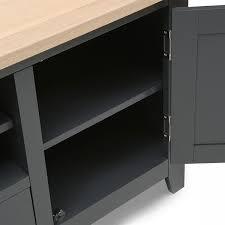 CHESTER CHARCOAL XXL TV Stand up to 90" Quality Furniture Clearance Ltd
