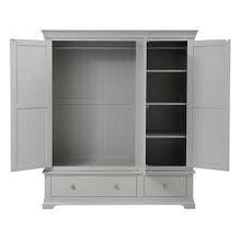 Load image into Gallery viewer, CHANTILLY PEBBLE GREY Triple Wardrobe Quality Furniture Clearance Ltd
