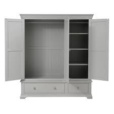 CHANTILLY PEBBLE GREY Triple Wardrobe Quality Furniture Clearance Ltd