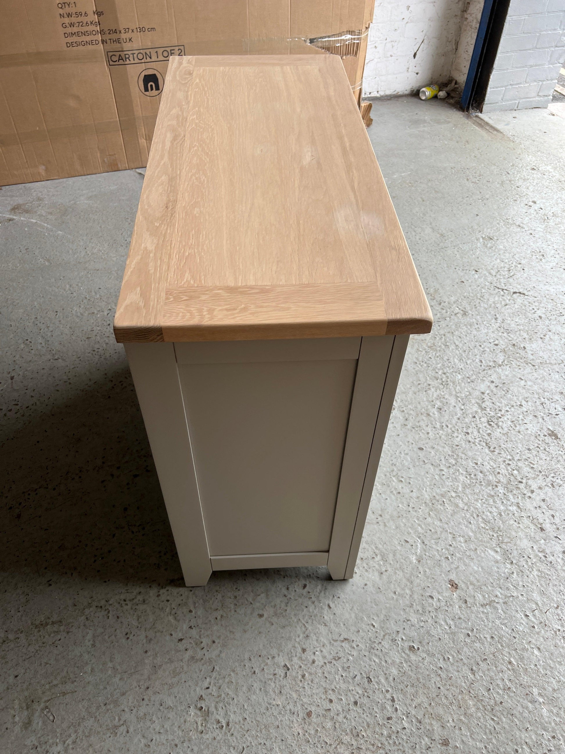 Chester Dove Grey Small Sideboard Quality Furniture Clearance Ltd