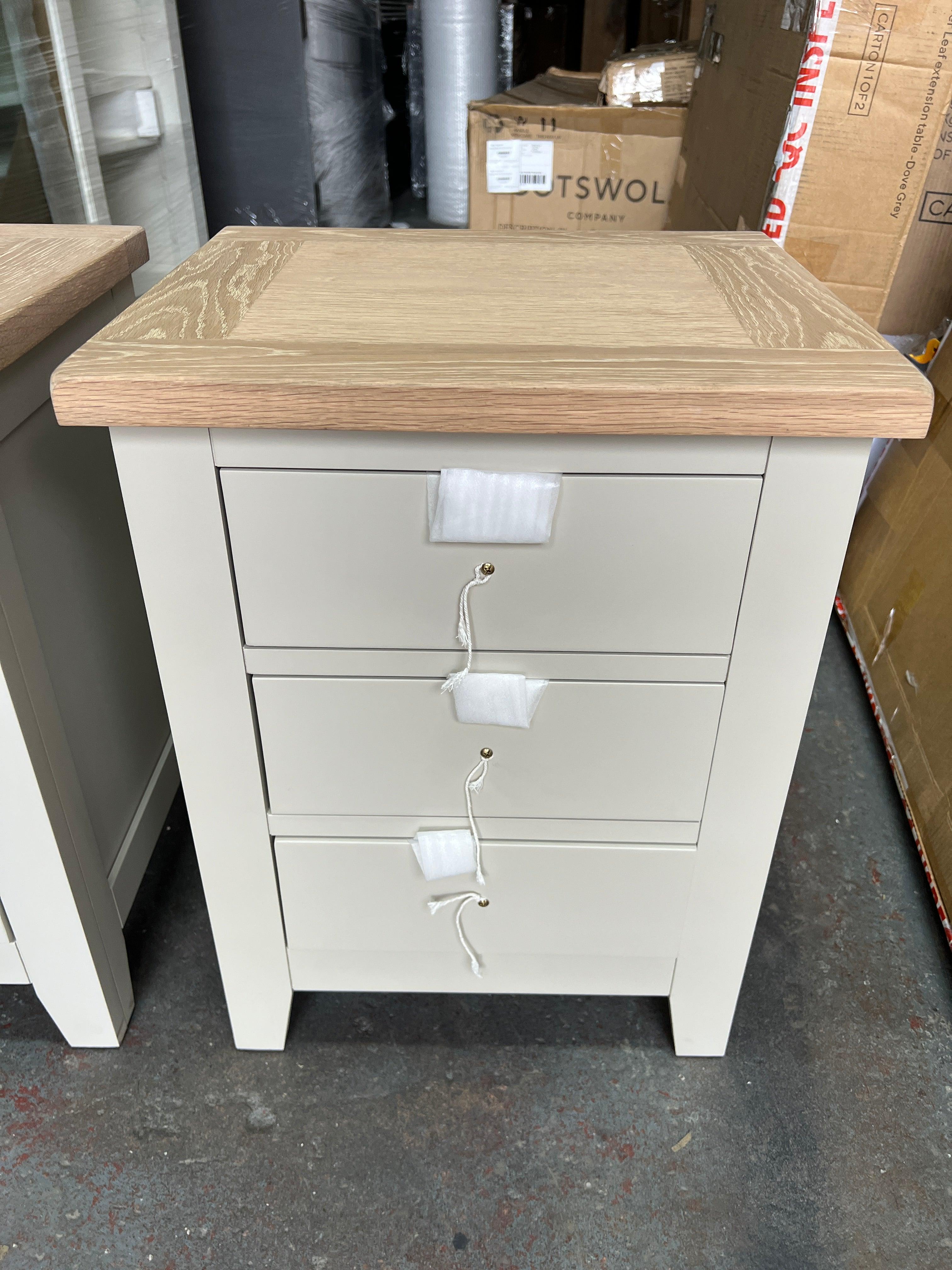 Chester Stone Set of 2 Bedside Tables furniture delivered 