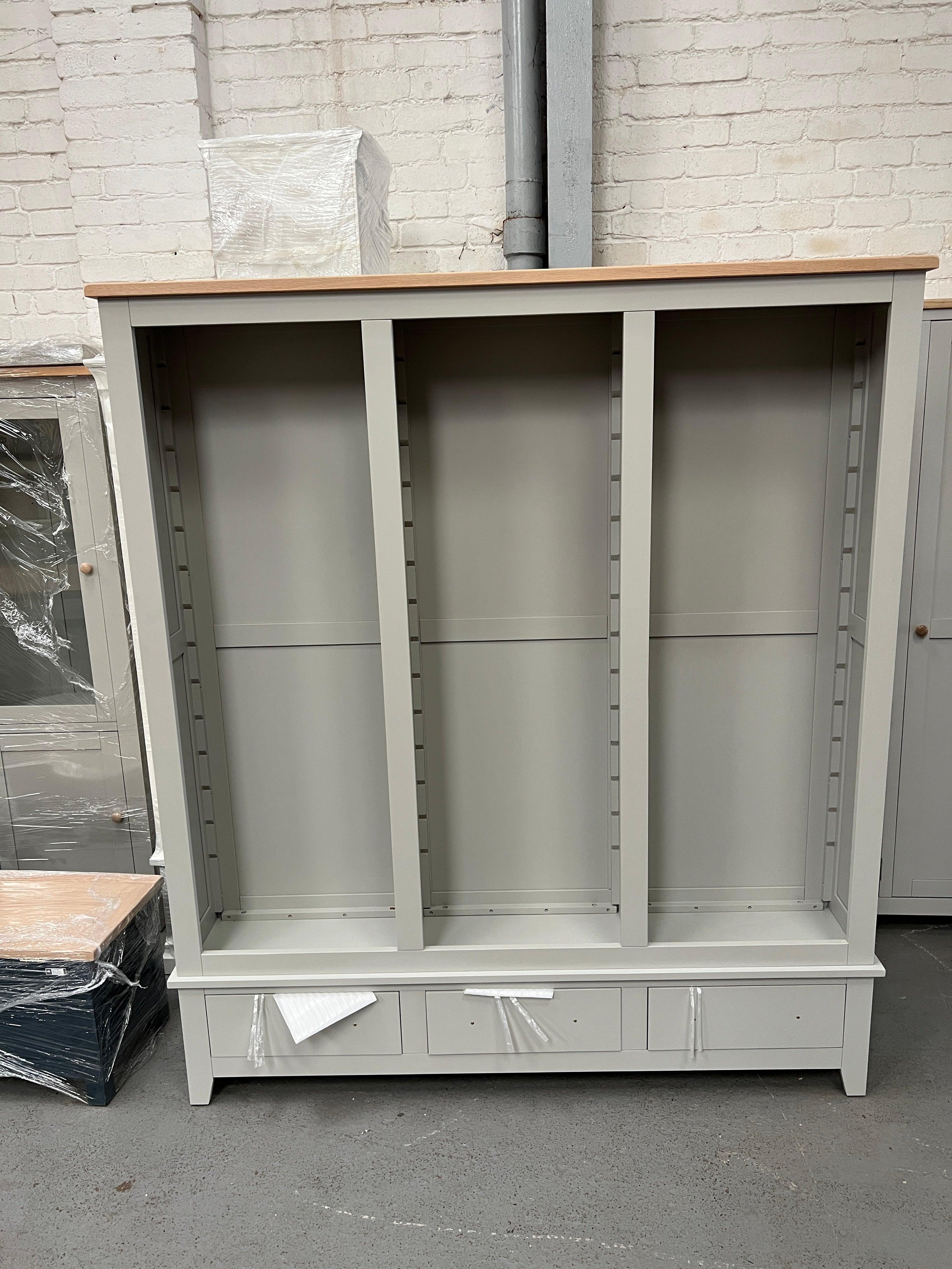 CHESTER DOVE GREY Grand Bookcase Quality Furniture Clearance Ltd