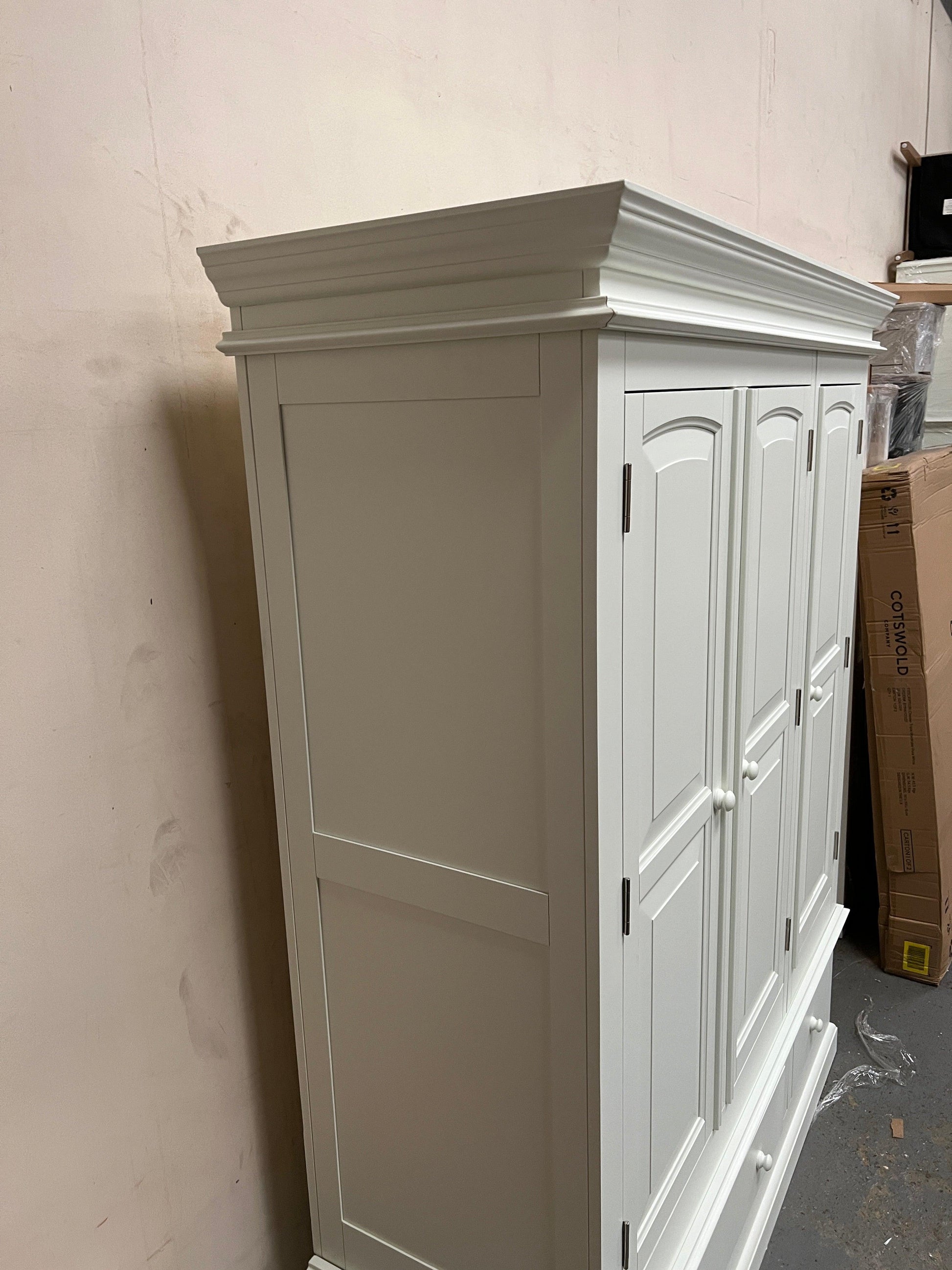 Burford Ivory Triple Wardrobe furniture delivered