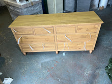 Load image into Gallery viewer, ELKSTONE MELLOW OAK 8 Drawer Wide Chest Quality Furniture Clearance Ltd
