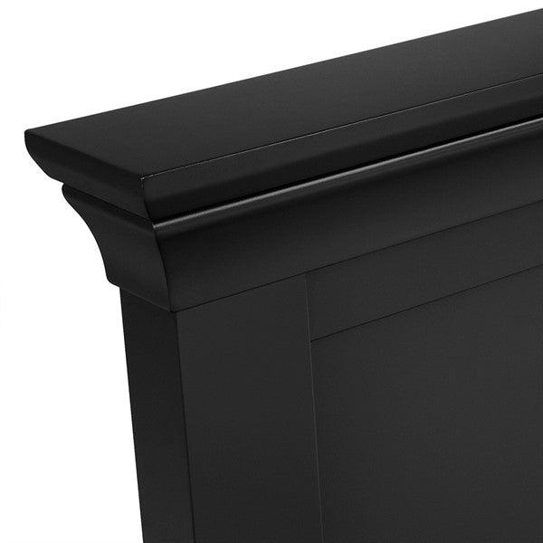 CHANTILLY DUSKY BLACK 4ft 6" Double Bed Quality Furniture Clearance Ltd