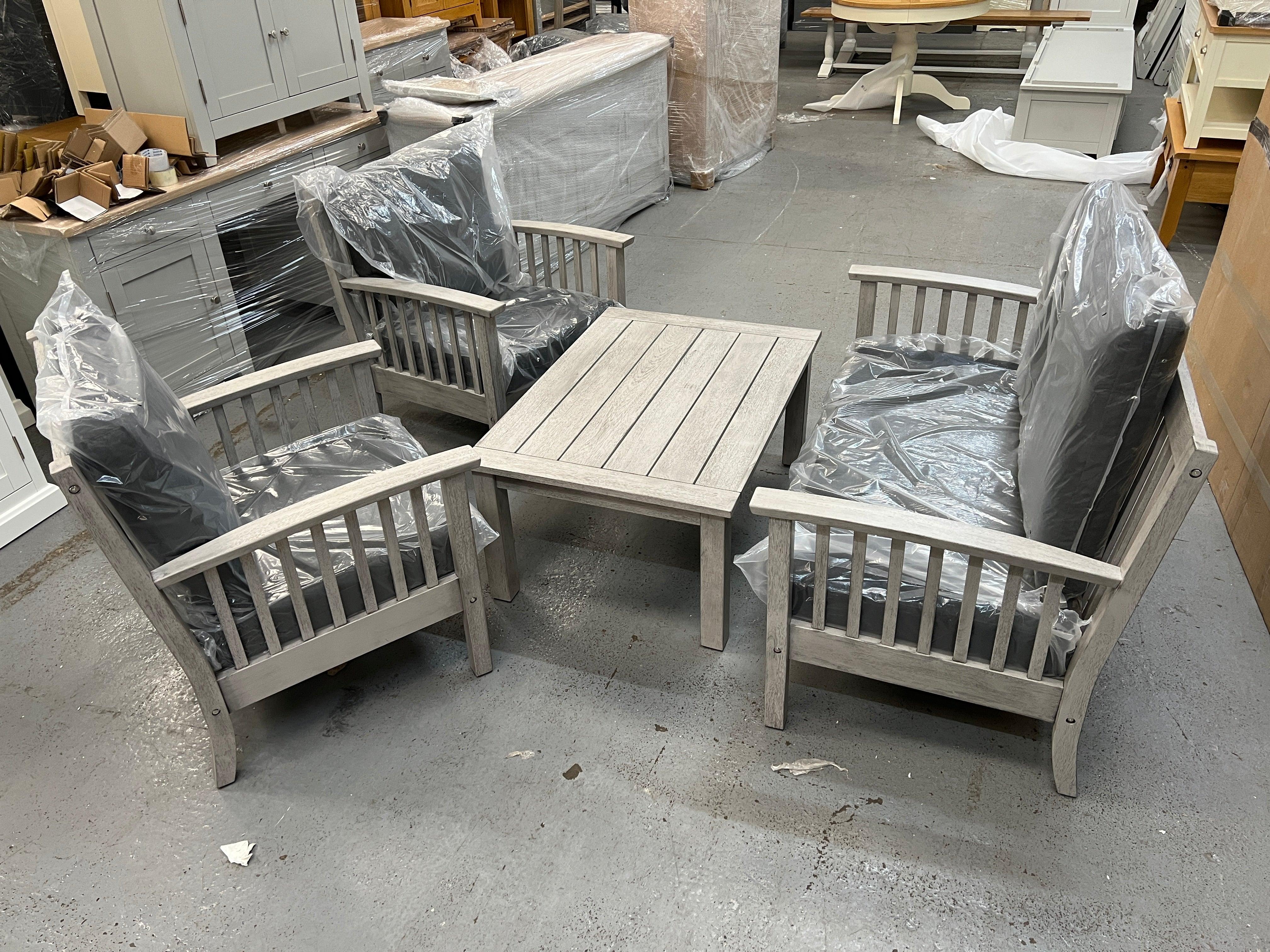 Baunton 5 piece garden lounge set Quality Furniture Clearance Ltd