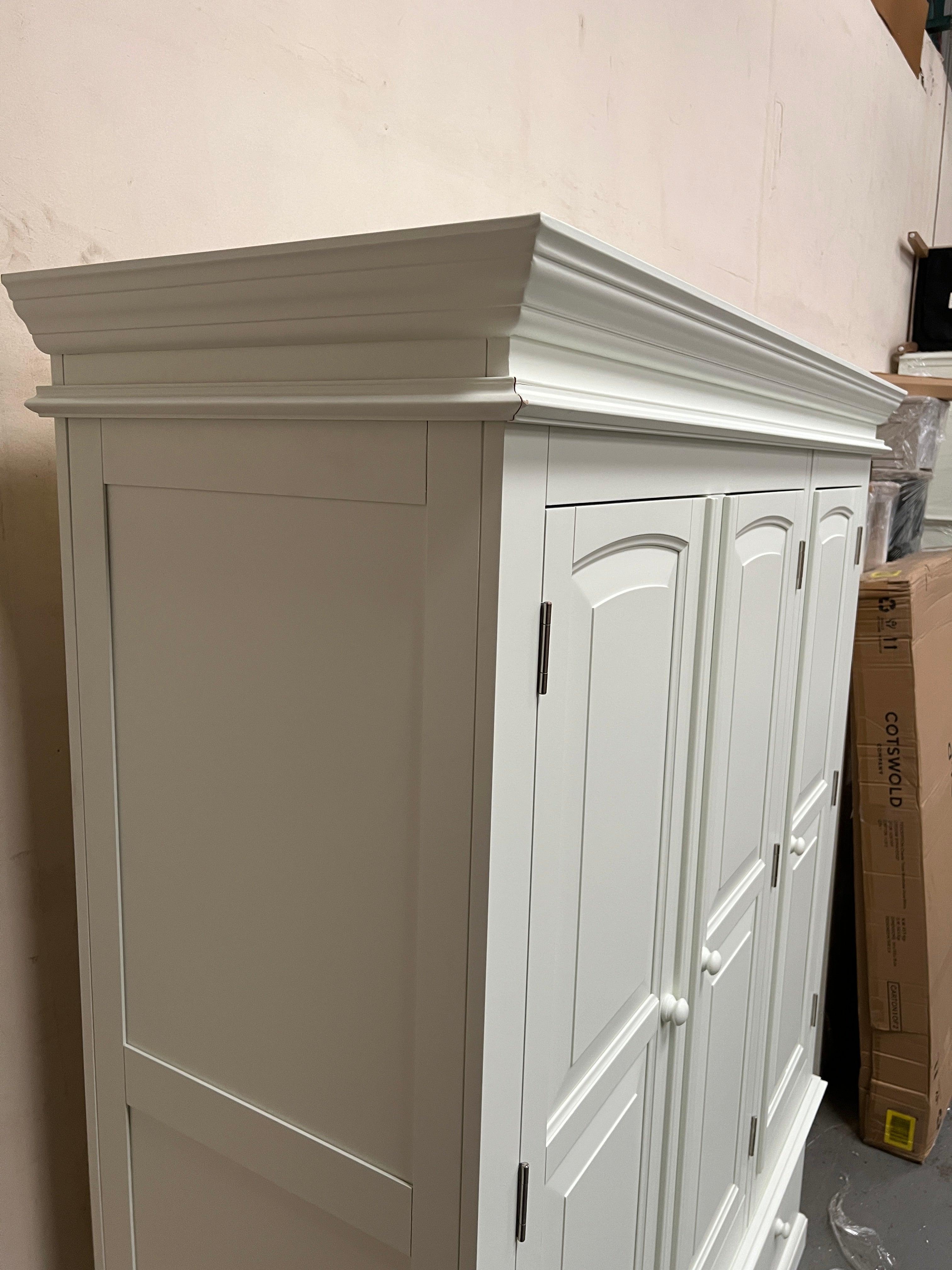 Burford Ivory Triple Wardrobe furniture delivered