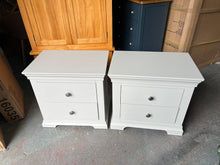Load image into Gallery viewer, CHANTILLY PEBBLE GREY Set of 2 Jumbo Bedside Tables Quality Furniture Clearance Ltd
