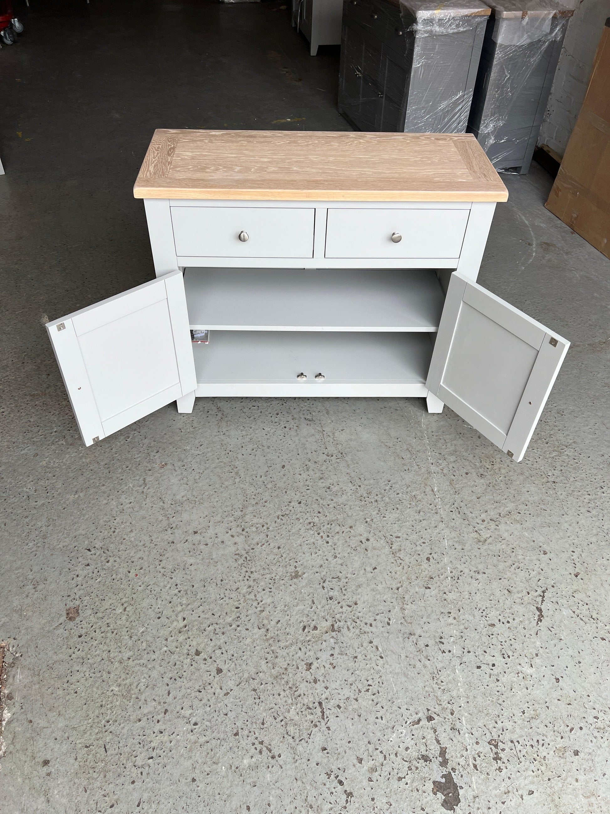 Chester Dove Grey Small Sideboard Quality Furniture Clearance Ltd