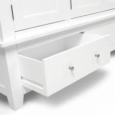 CHESTER PURE WHITE Triple Wardrobe Quality Furniture Clearance Ltd