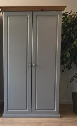 HARTFORD LADIES (FULL) WARDROBE – GREY/PINE Home » Shop furniture delivered 