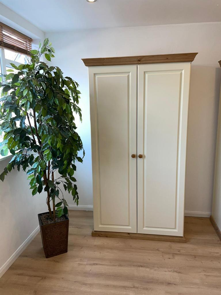 HARTFORD LADIES (FULL) WARDROBE – IVORY/PINE furniture delivered 