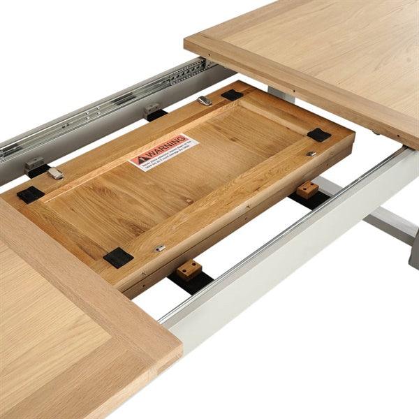 CHESTER DOVE GREY 4-6 Seater Extending Dining Table Quality Furniture Clearance Ltd