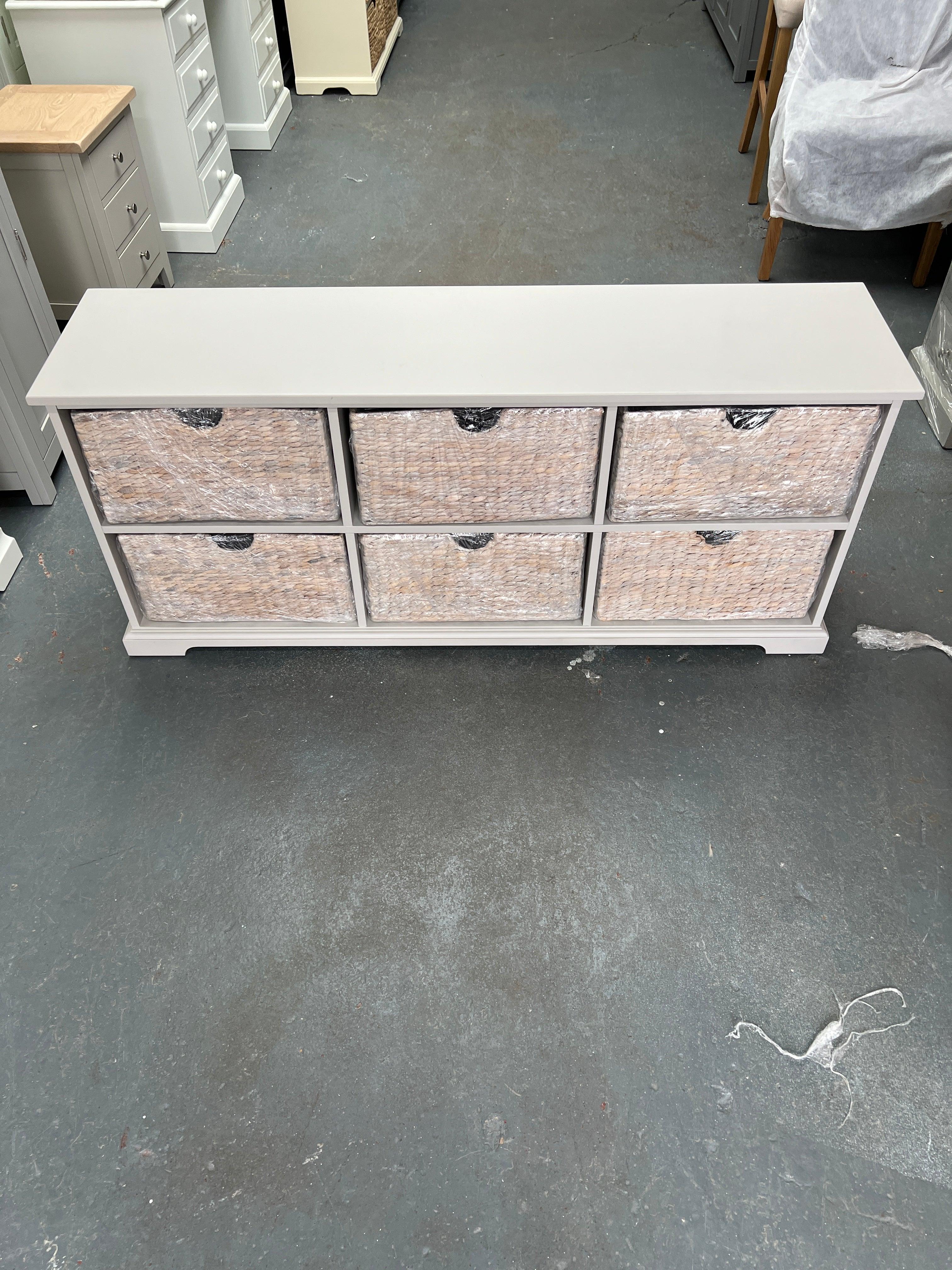 Farmhouse Dove Grey 6 Drawer Chest furniture delivered