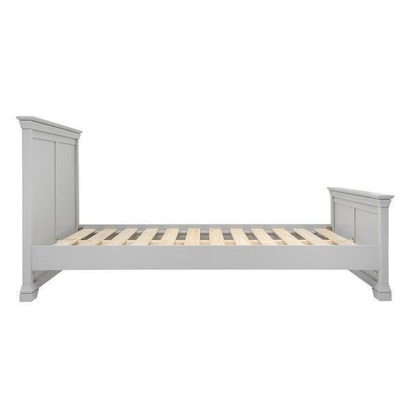 Chantilly Pebble Grey 5ft Kingsize Bed Quality Furniture Clearance Ltd