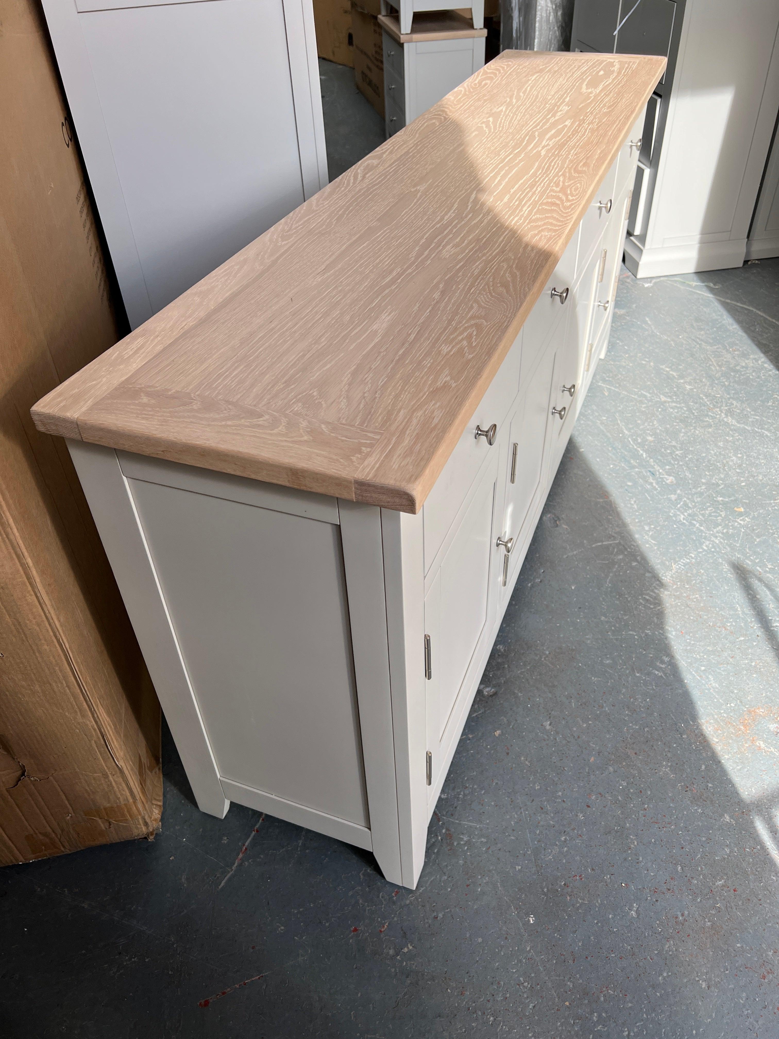 Chester Stone Extra Large Sideboard Quality Furniture Clearance Ltd