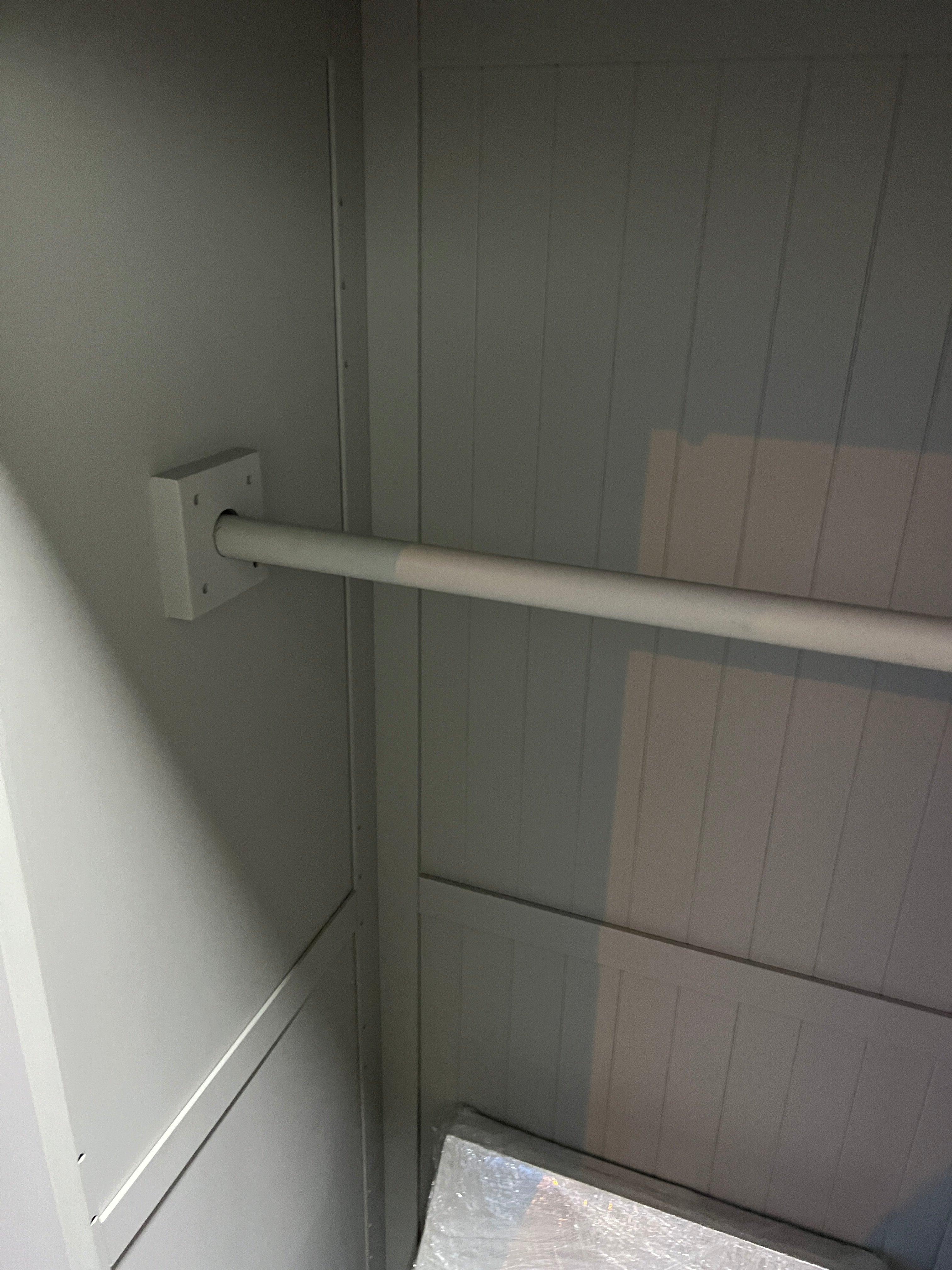 Chantilly Pebble Grey Single Wardrobe Quality Furniture Clearance Ltd