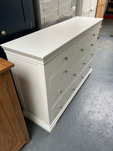 Load image into Gallery viewer, Chantilly Warm White Wide 9 Drawer Chest. furniture delivered 
