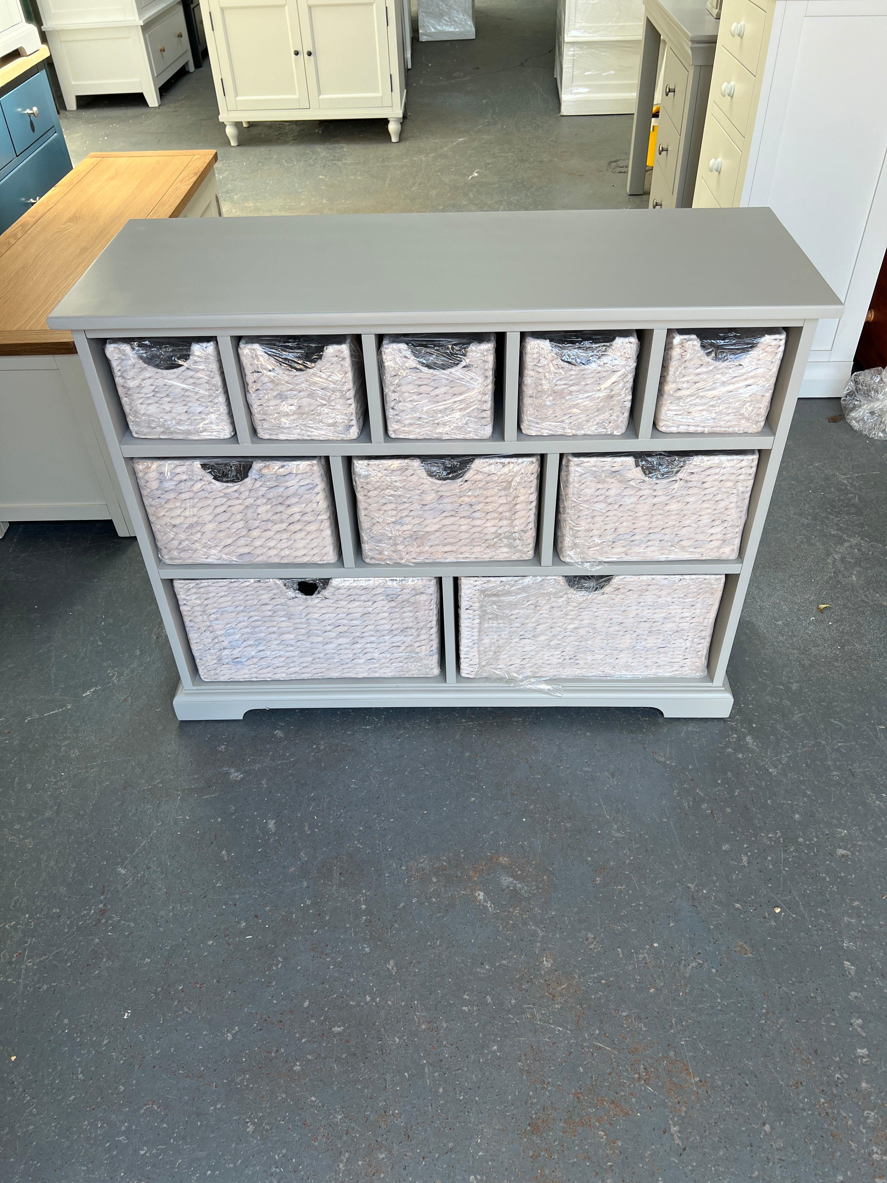 Farmhouse Dove Grey Merchants Chest furniture delivered 