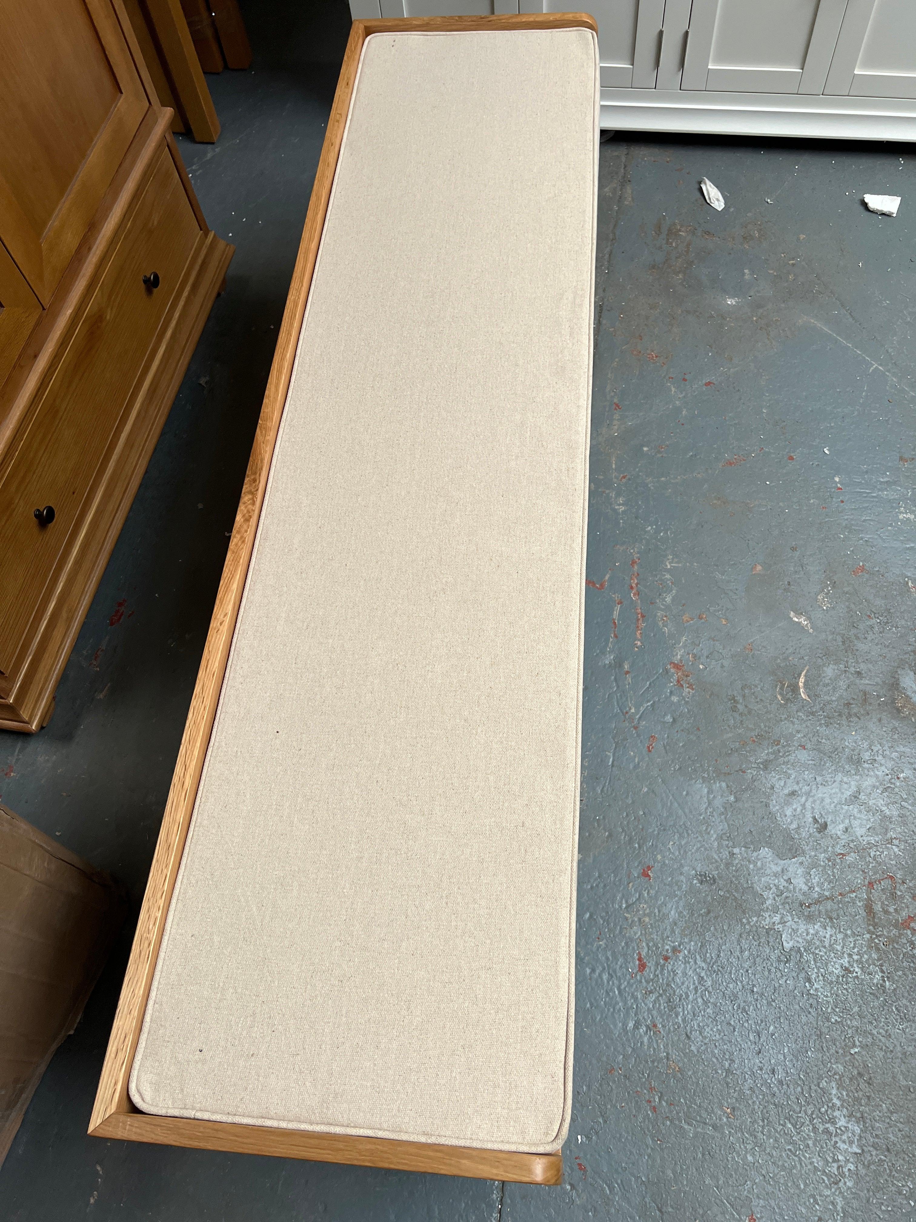 Sussex Storm Grey Four Drawer Shoe Bench with Cushion. furniture delivered 