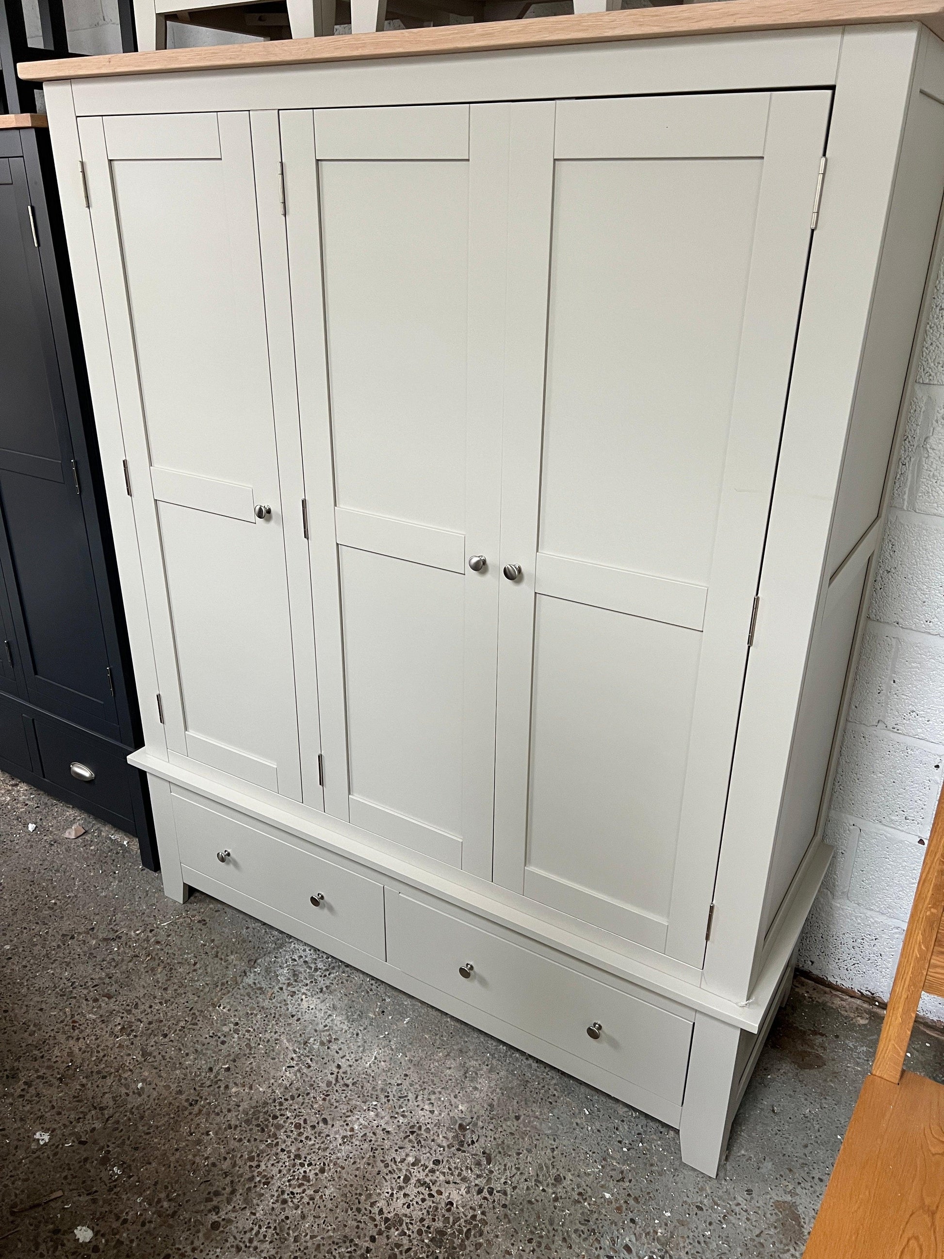 Chester Stone Triple Wardrobe furniture delivered