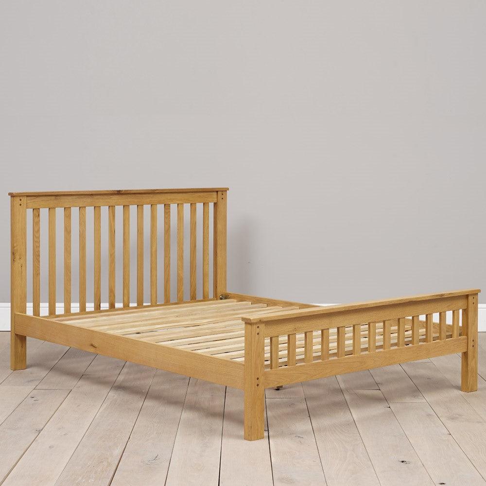 Oakland Rustic Oak New 4ft 6" Double Bed Quality Furniture Clearance Ltd
