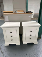 Warm White Set of 2 Bedsides. furniture delivered 