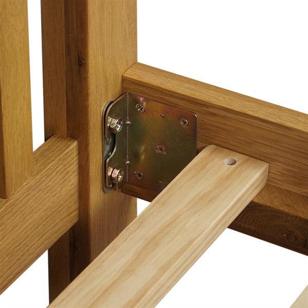 Oakland Rustic Oak New 4ft 6" Double Bed Quality Furniture Clearance Ltd